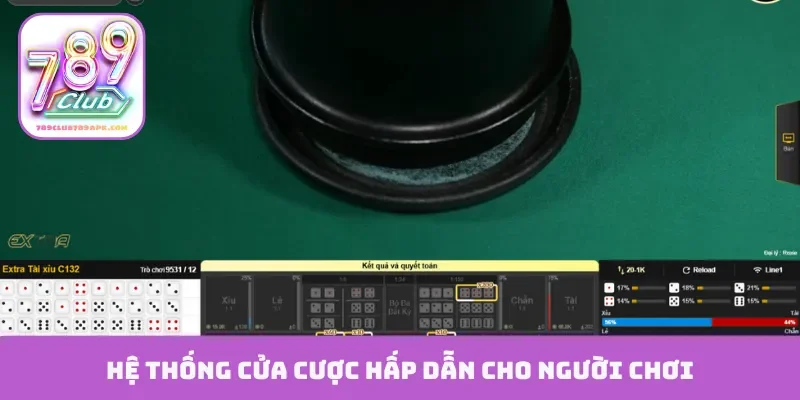 Hệ thống cửa cược hấp dẫn cho người chơi