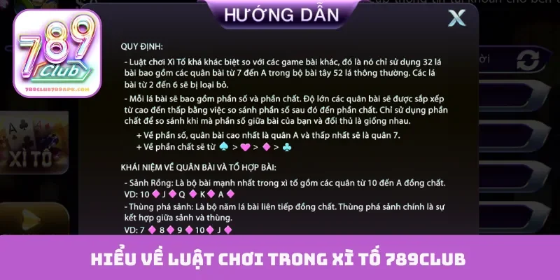 Hiểu về luật chơi trong xì tố 789Club
