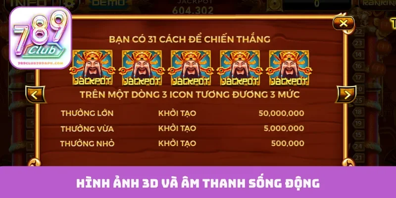Hình ảnh 3D và âm thanh sống động