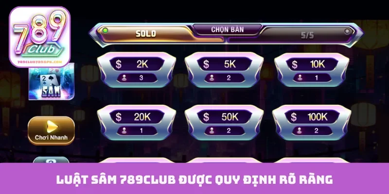 Luật sâm 789Club được quy định rõ ràng
