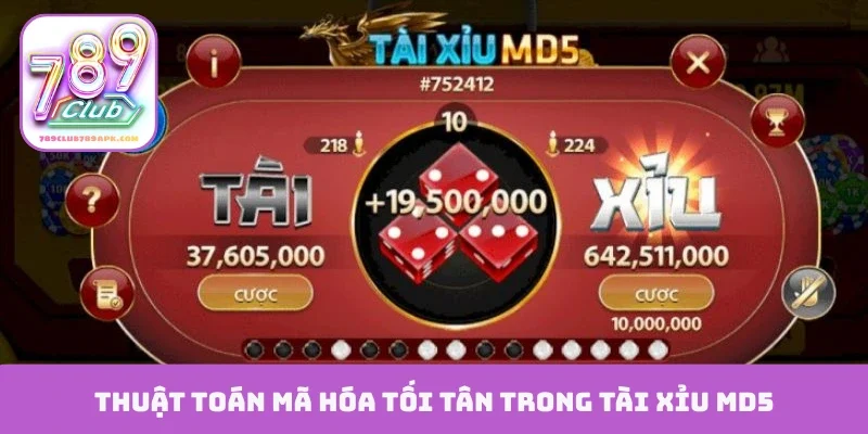 Thuật toán mã hóa tối tân trong tài xỉu MD5