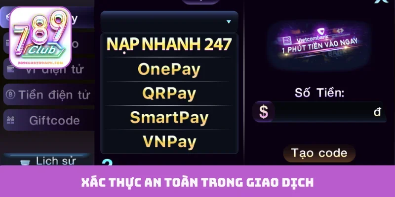 Xác thực an toàn trong giao dịch